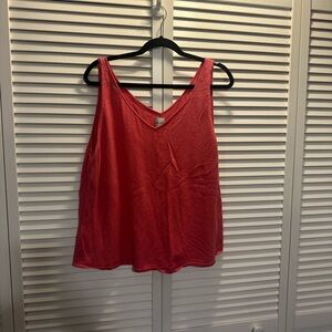 NIC+ZOE Red Sleeveless Relaxed Tank Top